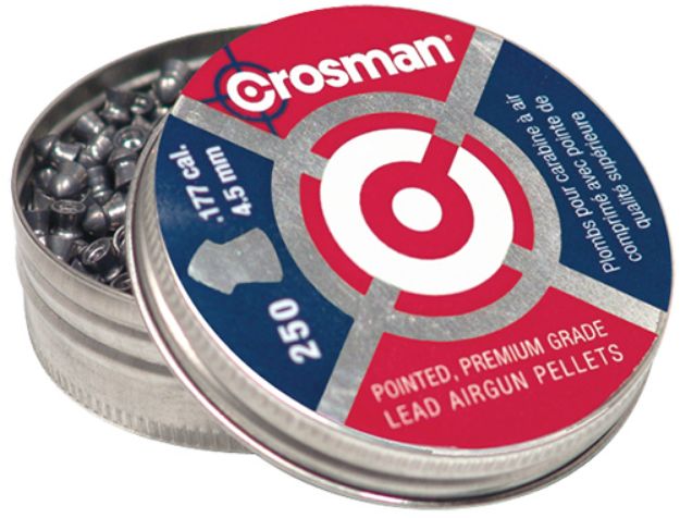 Picture of Crosman Premier Pointed 177 Lead Pointed Hunting Pellet 250 Per Tin 