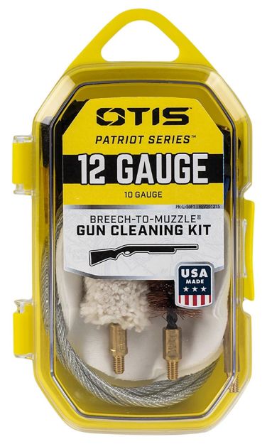 Picture of Otis Patriot Cleaning Kit 12 Gauge & 10 Gauge Shotgun/15 Pieces Yellow Plastic Box Case 