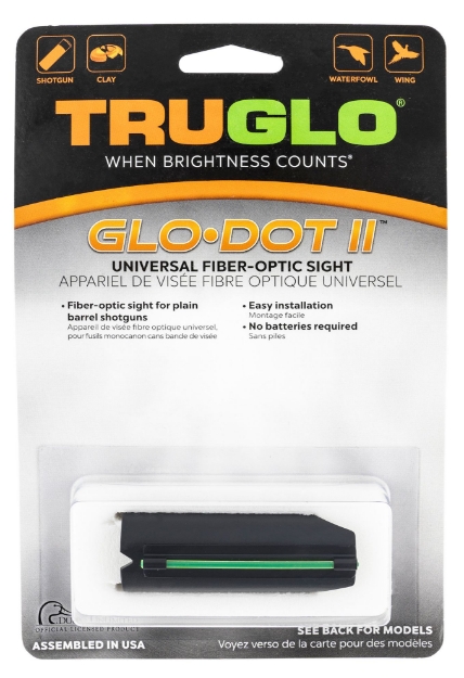 Picture of Truglo Glo-Dot Ii 12-20 Gauge Green Fiber Optic Black 