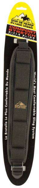 Picture of Butler Creek Comfort Stretch Sling Made Of Black Neoprene With Non-Slip Grippers, Adjustable Design & Qd Swivels For Rifles 