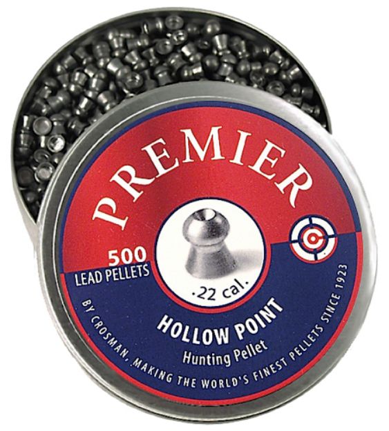 Picture of Crosman Premier Ultra Magnum 22 Lead Hollow Point 500 Per Tin 