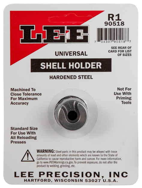 Picture of Lee Precision Shell Holder Universal #1R 38 Short & Long Colt / 38 Special / 357 Mag 