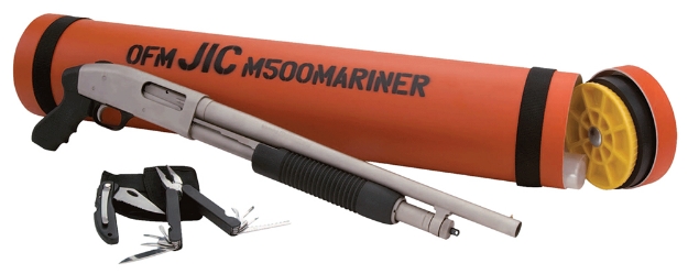 Picture of Mossberg 500 Jic Cruiser 12 Gauge 5+1 3" 18.50" Barrel W/Marinecote Finish, Synthetic Pistol Grip Includes Orange Carrying Tube & Survival-Kit-In-A-Can 