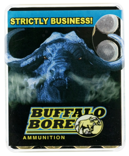 Picture of Buffalo Bore Ammunition Heavy Strictly Business 480 Ruger 370 Gr Lead Flat Nose (Lfn) 20 Per Box/ 12 Cs 