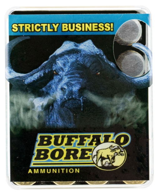 Picture of Buffalo Bore Ammunition Heavy Strictly Business 480 Ruger 370 Gr Lead Flat Nose (Lfn) 20 Per Box/ 12 Cs 