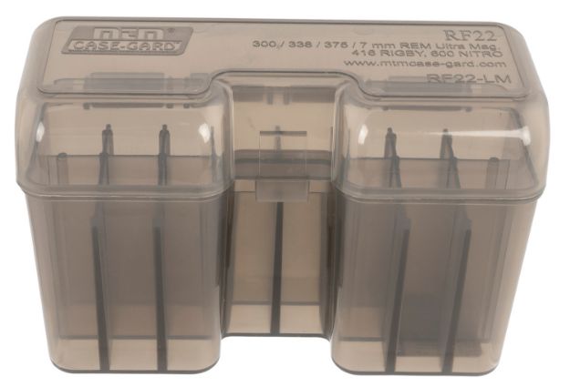 Picture of Mtm Case-Gard Rf22-Lm-41 Case-Gard Rf-22 Multi-Caliber Rifle Clear Smoke Polypropylene 22Rd 