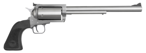 Picture of Magnum Research Bfr Long Cylinder 444 Marlin Caliber With 10" Barrel, 5Rd Capacity Cylinder, Overall Brushed Stainless Steel Finish & Black Hogue Rubber Grip 