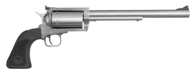 Picture of Magnum Research Bfr Long Cylinder 460 S&W Mag Caliber With 10" Barrel, 5Rd Capacity Cylinder, Overall Brushed Stainless Steel Finish & Black Rubber Grip 