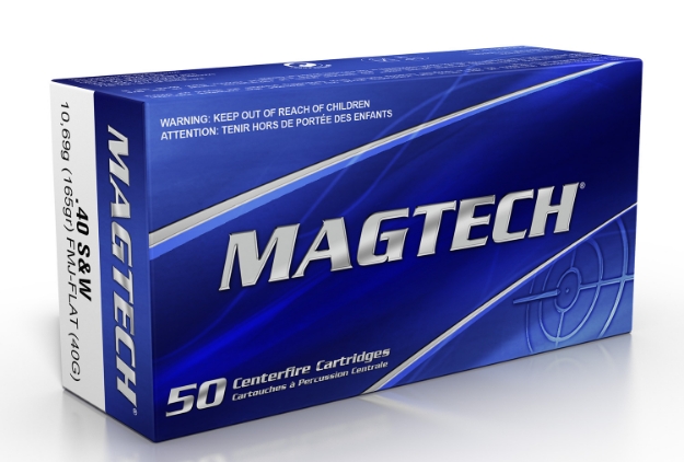 Picture of Magtech Range/Training Target 40 S&W 165 Gr Full Metal Jacket Flat Nose (Fmjfn) 50 Per Box/ 20 Cs 