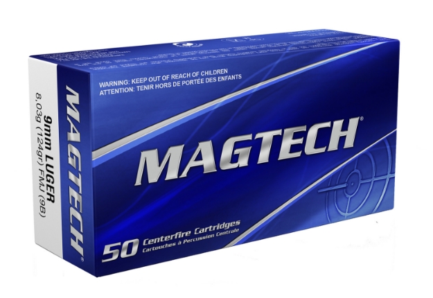 Picture of Magtech Range/Training Target 9Mm Luger 124 Gr Full Metal Jacket (Fmj) 50 Per Box/ 20 Cs 