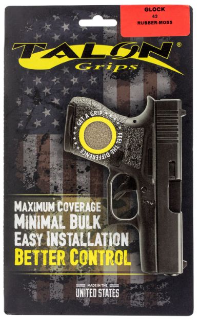 Picture of Talon Grips Adhesive Grip Textured Moss Rubber For Glock 43 