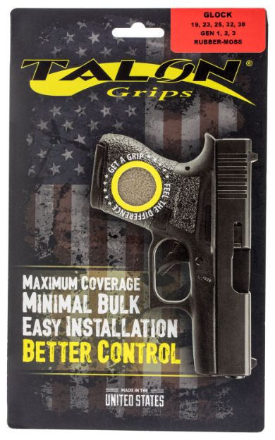 Picture of Talon Grips Adhesive Grip Textured Moss Rubber For Glock 19,23,25,32,38,44 Gen3 