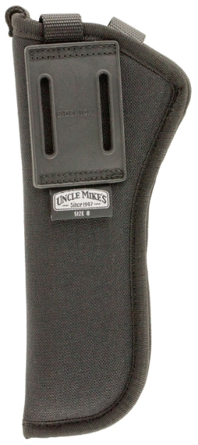 Picture of Uncle Mike's Sidekick Hip Holster Owb Size 08 Black Cordura Belt Loop Fits Sa Revolver Fits 5.50-6" Barrel Right Hand 