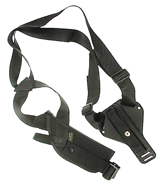 Picture of Uncle Mike's Scoped Vertical Shoulder Holster Shoulder Size 04 Black Cordura Harness Fits Med/Lg Revolver 7-8.5" Barrel 