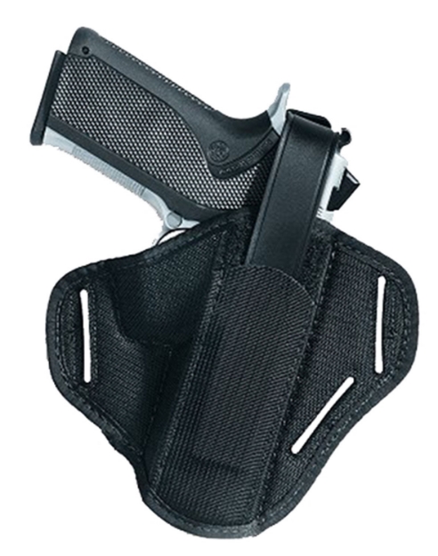 Picture of Uncle Mike's Super Owb Size 0 Black Kodra Nylon Belt Slide Fits Sm/Med Da Revolver Fits 2-3" Barrel Ambidextrous 