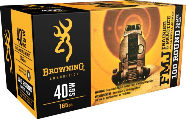 Picture of Browning Ammo Bpt Performance Target 40 S&W 165 Gr Full Metal Jacket (Fmj) 100 Per Box/ 5 Cs 