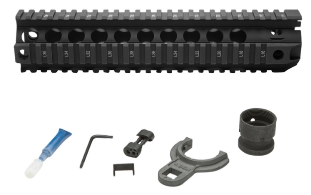 Picture of Bcm Qrf Handguard 10" Free-Floating Style Made Of Aluminum With Black Anodized Finish & Picatinny Rial For Ar-Platform 