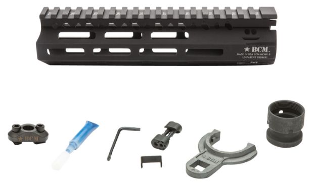 Picture of Bcm Bcmgunfighter Mcmr 8" M-Lok, Free-Floating Style Made Of Aluminum With Black Anodized Finish For Ar-Platform 