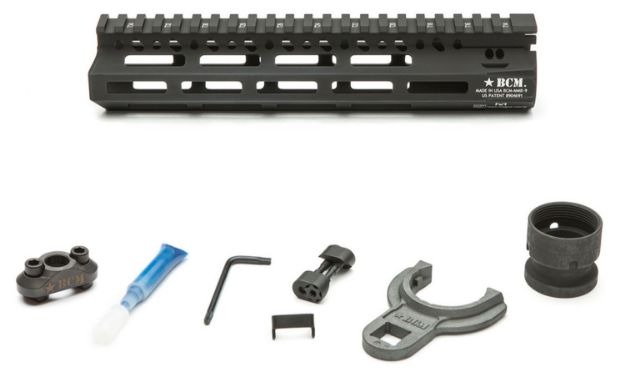 Picture of Bcm Bcmgunfighter Mcmr 9" M-Lok, Free-Floating Style Made Of Aluminum With Black Anodized Finish For Ar-Platform 