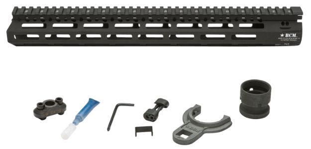 Picture of Bcm Bcmgunfighter Mcmr 13" M-Lok, Free-Floating Style Made Of Aluminum With Black Anodized Finish For Ar-Platform 