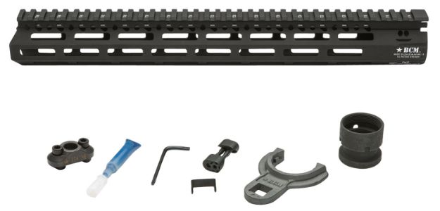 Picture of Bcm Bcmgunfighter Mcmr 15" M-Lok, Free-Floating Style Made Of Aluminum With Black Anodized Finish For Ar-Platform 