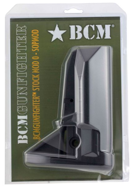 Picture of Bcm Bcmgunfighter Mod 0 Black Synthetic With Sopmod Cheekweld For Ar-Platform 