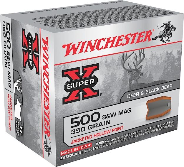 Picture of Winchester Ammo Super X 500 S&W Mag 350 Gr Jacketed Hollow Point (Jhp) 20 Per Box/ 10 Cs 