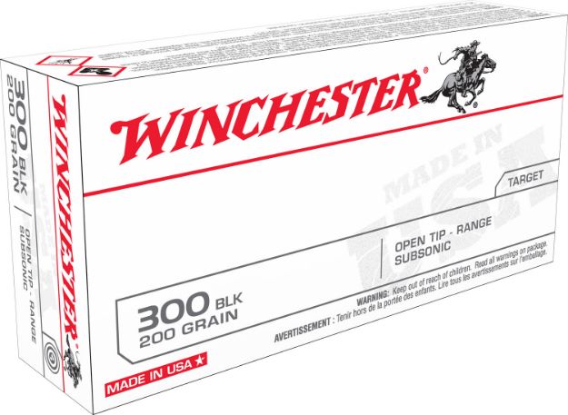 Picture of Winchester Ammo Usa 300 Blackout 200 Gr 1060 Fps Open Tip Range Subsonic 20 Bx/10 Cs 