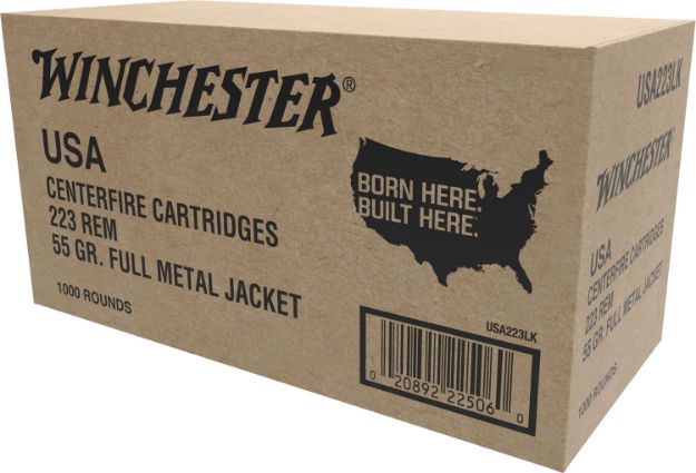 Picture of Winchester Ammo Usa 223 Rem 55 Gr 3240 Fps Full Metal Jacket (Fmj) 1000Rds (Sold By Case) 