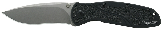 Picture of Kershaw Blur 3.40" Folding Drop Point W/Recurve Plain Stonewashed Powder Coated Cpm S30v Ss Blade Black Anodized Aluminum Handle Includes Pocket Clip 