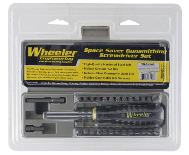 Picture of Wheeler Space-Saver Screwdriver Set Gray Steel 26 Pieces 