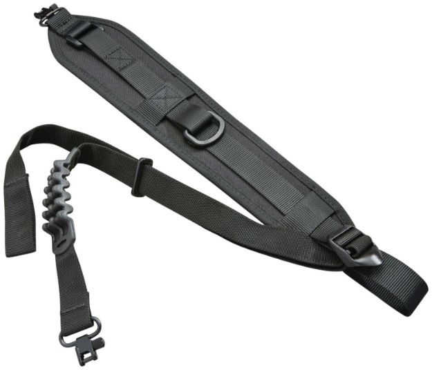 Picture of Butler Creek Quick Carry Sling Made Of Black Neoprene With 27"- 36" Oal, 1.25" W, Adjustable Padded Design & Qd Swivels For Rifle/Shotgun 