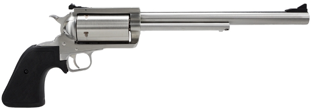 Picture of Magnum Research Bfr Long Cylinder Sao 500 S&W Mag Caliber With 10" Barrel, 5Rd Capacity Cylinder, Overall Brushed Stainless Steel Finish & Black Rubber Grip 