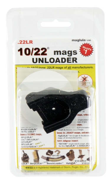 Picture of Maglula Unloader Made Of Polymer With Black Finish For 22 Lr Ruger 10/22 