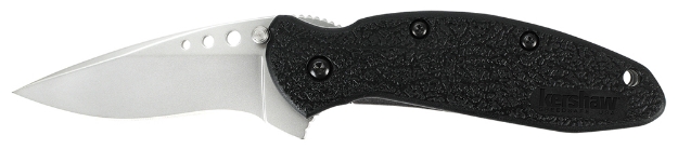 Picture of Kershaw Scallion 2.40" Folding Flipper Plain Bead Blasted 420Hc Ss Blade Black Glass-Filled Nylon Handle Includes Pocket Clip 