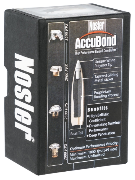 Picture of Nosler Accubond Hunting 6.5 Creedmoor .264 130 Gr Spitzer Point 50 Per Box 