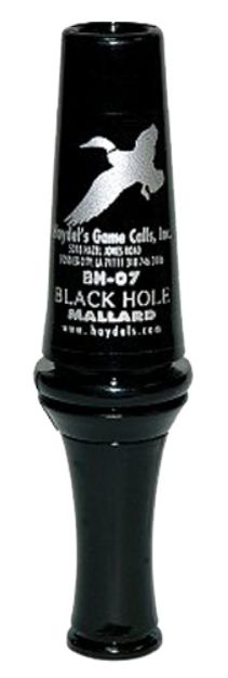 Picture of Haydel's Game Calls Black Hole Open Call Double Reed Mallard Sounds Attracts Ducks Black Polycarbonate 