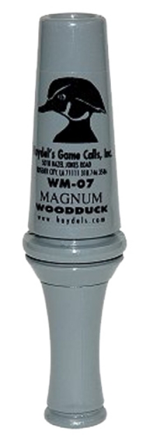 Picture of Haydel's Game Calls Magnum Open Call Single Reed Wood Duck Sounds Attracts Ducks Gray Acrylic 