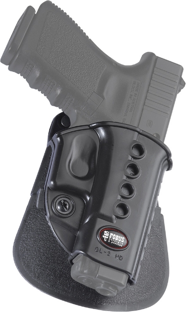 Picture of Fobus Passive Retention Evolution Owb Black Polymer Paddle Fits Glock 22 Compatible W Glock 19/22/26 Right Hand 