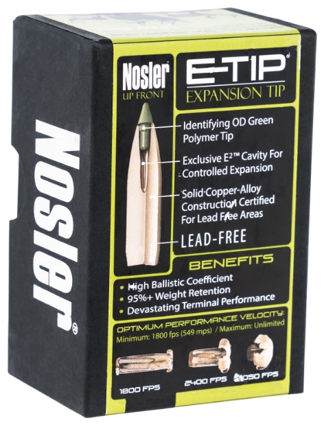 Picture of Nosler E-Tip Hunting 30 Cal .308 110 Gr Spitzer 50 Per Box 