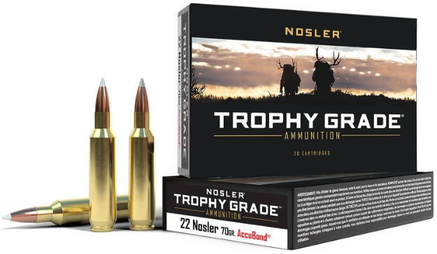 Picture of Nosler Trophy Grade Hunting 22 Nosler 70 Gr Nosler Accubond 20 Per Box/ 20 Cs 