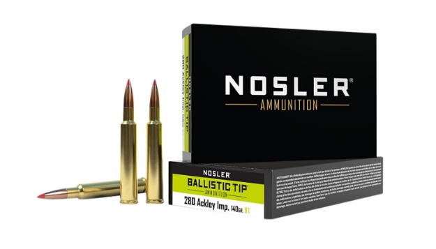 Picture of Nosler Ballistic Tip Hunting 280 Ackley Improved 140 Gr Spitzer Ballistic Tip (Sbt) 20 Per Box/ 10 Cs 