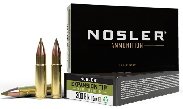 Picture of Nosler E-Tip Hunting 300 Blackout 110 Gr E-Tip Lead-Free 20 Per Box/ 20 Cs 