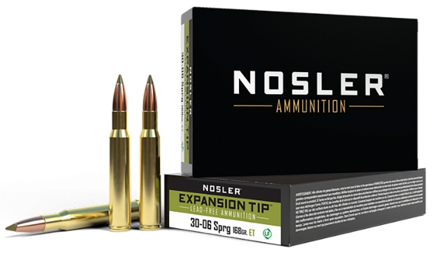 Picture of Nosler E-Tip Hunting 30-06 Springfield 168 Gr E-Tip Lead-Free 20 Per Box/ 10 Cs 