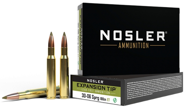 Picture of Nosler E-Tip Hunting 30-06 Springfield 180 Gr E-Tip Lead-Free 20 Per Box/ 10 Cs 