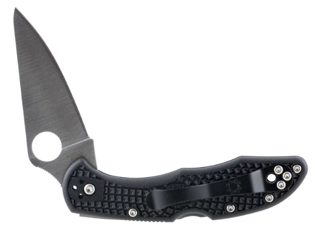 Picture of Spyderco Delica Folder 2.875" Vg-10 Flat Ground Plain Edge Fiberglass Reinforced Nylon Black 