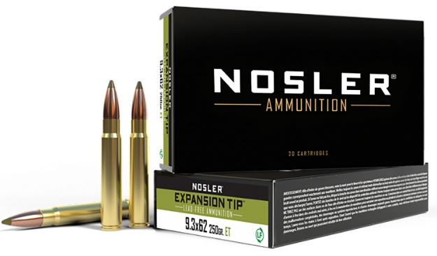 Picture of Nosler E-Tip Hunting 9.3Mmx62 Mauser 250 Gr E-Tip Lead-Free 20 Per Box/ 10 Cs 