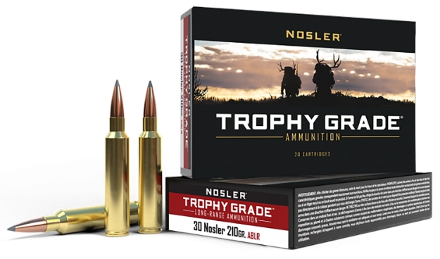 Picture of Nosler Trophy Grade Long-Range Hunting 30 Nosler 210 Gr Nosler Spitzer Accubond-Long Range (Sablr) 20 Per Box/ 10 Cs 