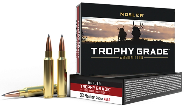 Picture of Nosler Trophy Grade Long-Range Hunting 33 Nosler 265 Gr Nosler Spitzer Accubond-Long Range (Sablr) 20 Per Box/ 10 Cs 