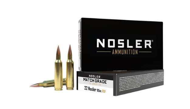 Picture of Nosler Match Grade Rdf 22 Nosler 85 Gr Rdf Hollow Point Boat-Tail (Rdfhpbt) 20 Per Box/ 10 Cs 